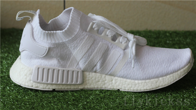 Real Boost Adidas NMD R1 Primeknit White